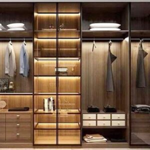 Tủ Quần Áo Cánh Kính Khung Nhôm - TQAVP44