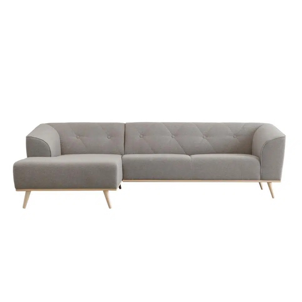 Sofa nỉ hàn quốc – SNVP09 8 Sofa nỉ màu xám đẹp