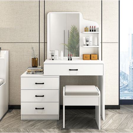 Bàn Trang Điểm Gỗ Công Nghiệp Liền Hộc – BTDVP01