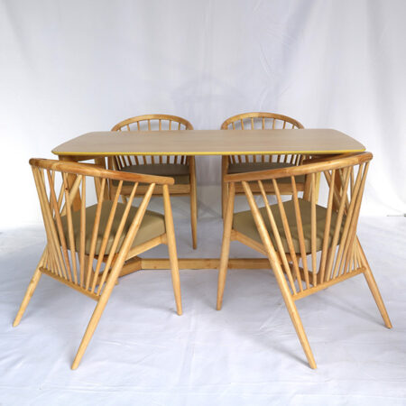 Bộ Bàn Ăn 4 Ghế Winding – BGAVP19