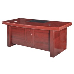 Bàn Giám Đốc Gỗ Yếm Hoa Văn Elip 1m6 – BGDVP52