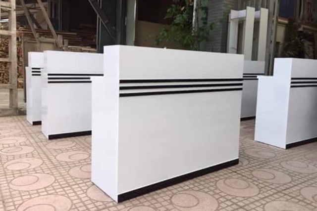Quầy Lễ Tân Nhựa Đài Loan 1m2 – QLTVP24 4 Quầy Lễ Tân Nhựa Đài Loan 1m2 – QLTVP24