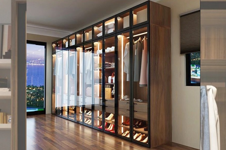 Tủ Quần Áo Cánh Kính 10 Cánh - TQAVP36 4 Tủ Quần Áo Cánh Kính 10 Cánh - TQAVP36