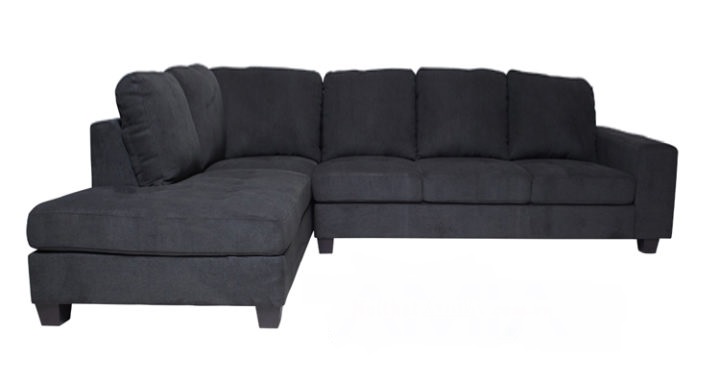 Sofa với kiểu dáng chữ L cùng với màu đen tinh tế - SDVP11